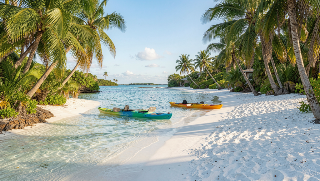 Nature Coast lifestyle near Spring Hill Florida with water and kayaks