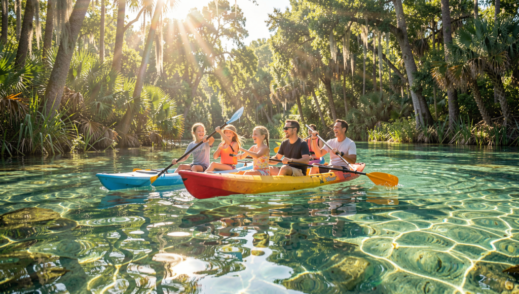 Kayaking near Weeki Wachee Springs by Spring Hill