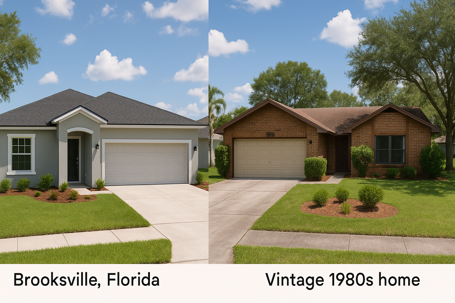 Brooksville FL New Construction vs Older Homes